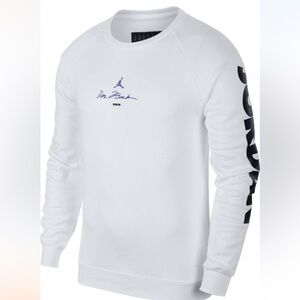 Jordan Nike Men's Legacy Crew White Mens Small